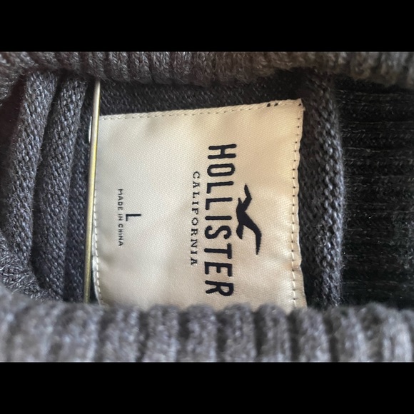 Dark Blue Long Sleeve Turtleneck Sweater - Picture 3 of 3